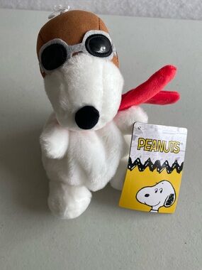 Snoopy, Red Baron Stuffed Animal, Plush Toy, Peanuts Official Merchandise NWT